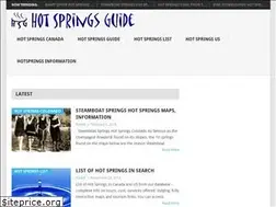 Sites similar to hotspringsguide.net