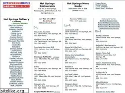 Sites similar to hotspringsmenus.com