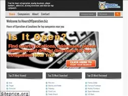 Sites similar to hoursofoperation.biz