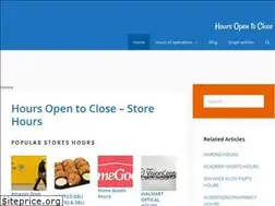 Sites similar to hoursopentoclose.com