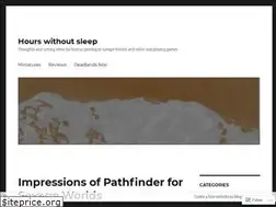 Sites similar to hourswithoutsleep.wordpress.com