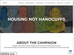 Sites similar to housingnothandcuffs.org