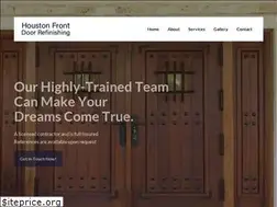 Sites similar to houstonfrontdoorrefinish.com