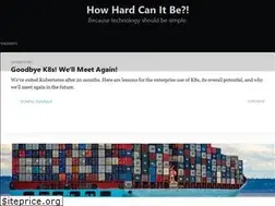 Sites similar to how-hard-can-it.be