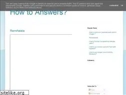 Sites similar to how-to-answers.blogspot.com
