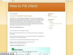 Sites similar to how-to-fill-check.blogspot.com