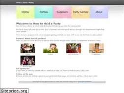 Sites similar to how-to-hold-a-party.com