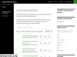 Sites similar to howandwhere.co.ke