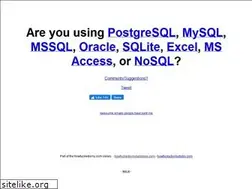 Sites similar to howfuckedismydatabase.com