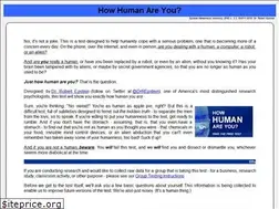 Sites similar to howhumanareyou.com