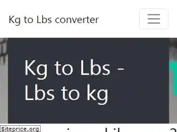 Sites similar to howkgtolbs.com