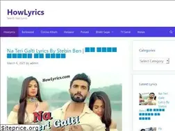 Sites similar to howlyrics.com