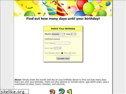 Sites similar to howmanydaysuntilmybirthday.com