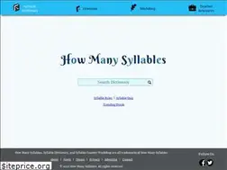 Sites similar to howmanysyllables.com