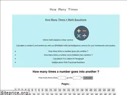 Sites similar to howmanytimes.net