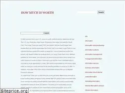 Sites similar to howmuchisworth.com