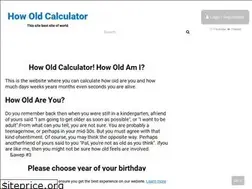 Sites similar to howoldcalculator.com