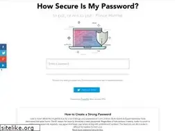 Sites similar to howsecureismypassword.io