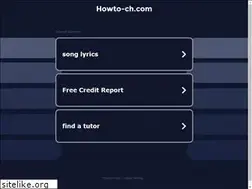 Sites similar to howto-ch.com