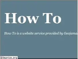 Sites similar to howto.geojamal.com