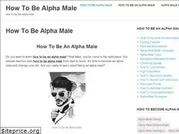 Sites similar to howtobealphamale.com