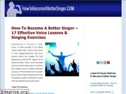 Sites similar to howtobecomeabettersinger.com