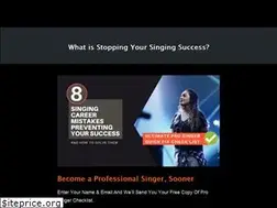 Sites similar to howtobecomeaprofessionalsinger.com