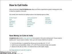 Sites similar to howtocallindia.com