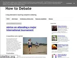 Sites similar to howtodebate.blogspot.com