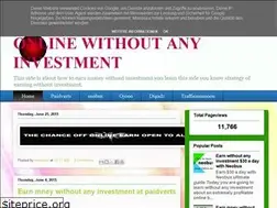 Sites similar to howtoearnonlinewithoutanyinvestment.blogspot.com