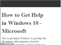 Sites similar to howtogethelpinwindows10free.com