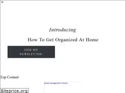 Sites similar to howtogetorganizedathome.com
