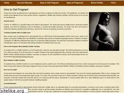 Sites similar to howtogetpregnant.net