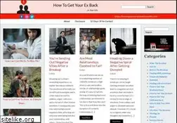 Sites similar to howtogetyourexbackinyourlife.com