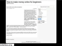 Sites similar to howtomakemoneyonlineforbeginner.blogspot.com