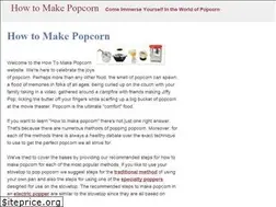 Sites similar to howtomakepopcorn.com