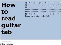 Sites similar to howtoreadguitartab.com