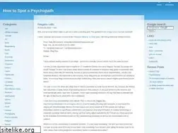 Sites similar to howtospotapsychopath.com