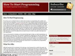 Sites similar to howtostartprogramming.com