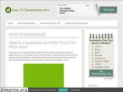 Sites similar to howtosummarize.info