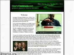 Sites similar to howtotelekinesis.com