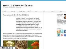 Sites similar to howtotravelwithpets.com