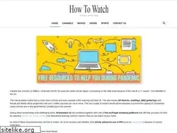 Sites similar to howtowatch.co