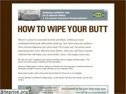 Sites similar to howtowipeyourbutt.com