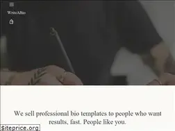 Sites similar to howtowriteabio.com