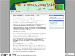 Sites similar to howtowriteacheck.wordpress.com