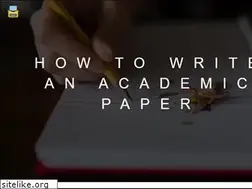 Sites similar to howtowriteanacademicpaper.com