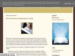 Sites similar to howtowriteaninformativearticle.blogspot.com