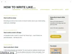 Sites similar to howtowritelike.com