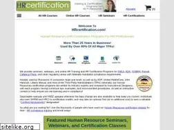 Sites similar to hrcertification.com